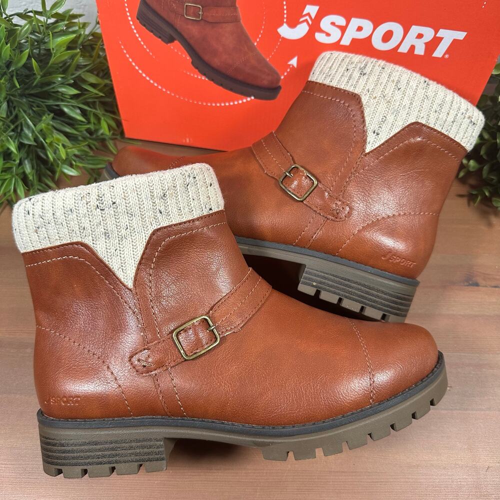 J Sport Women's Violet Brown Boots Size 7